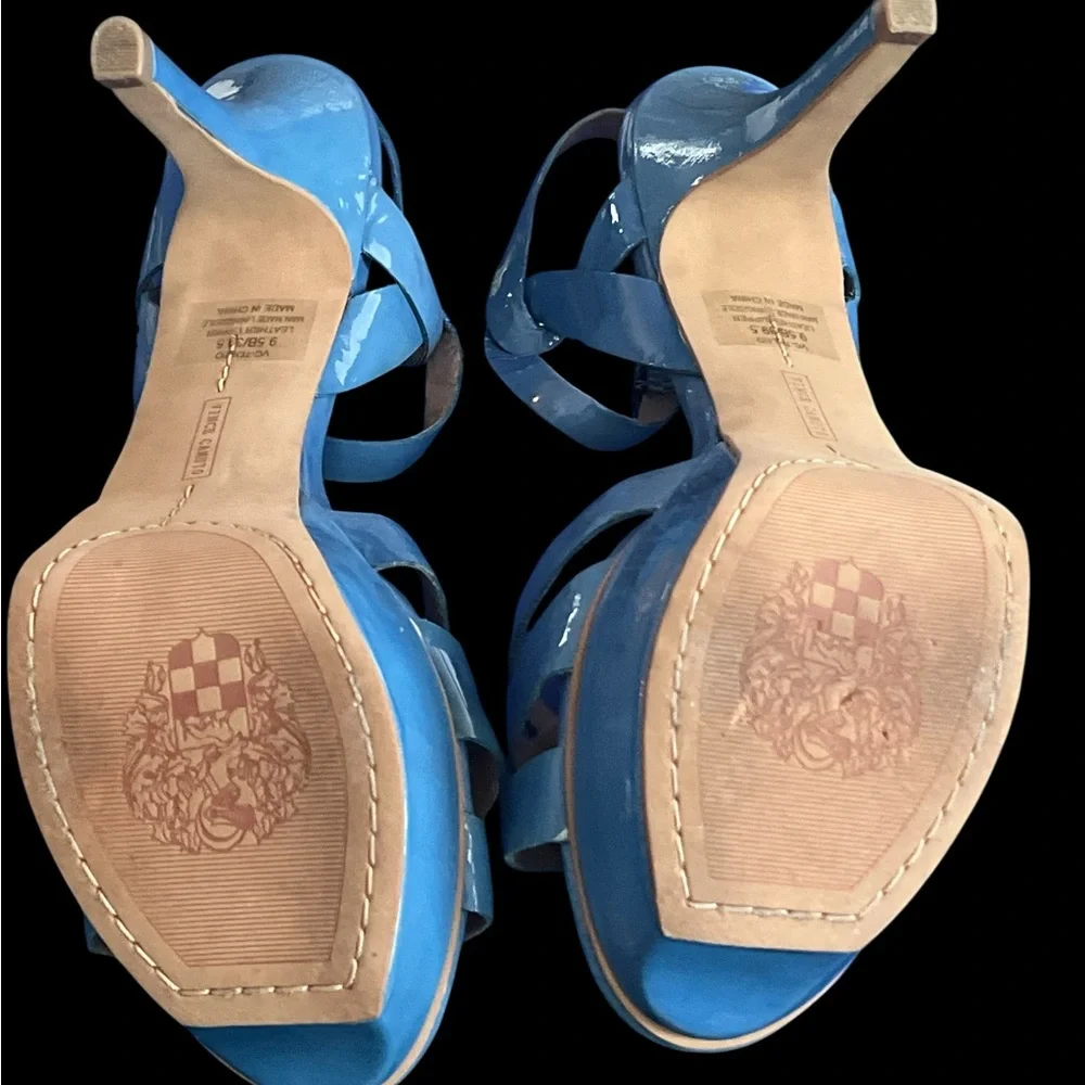 Vince Camuto Blue Platform Sandals Size 9.5